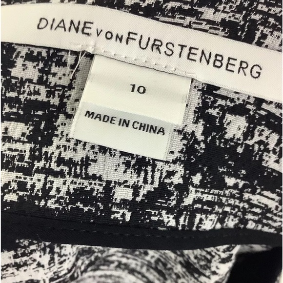 Diane Von Furstenberg Sz 10  Jaelyn Fit & Flare Dress In Abstract Print - Picture 7 of 10